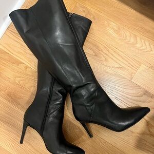 Knee high leather boots